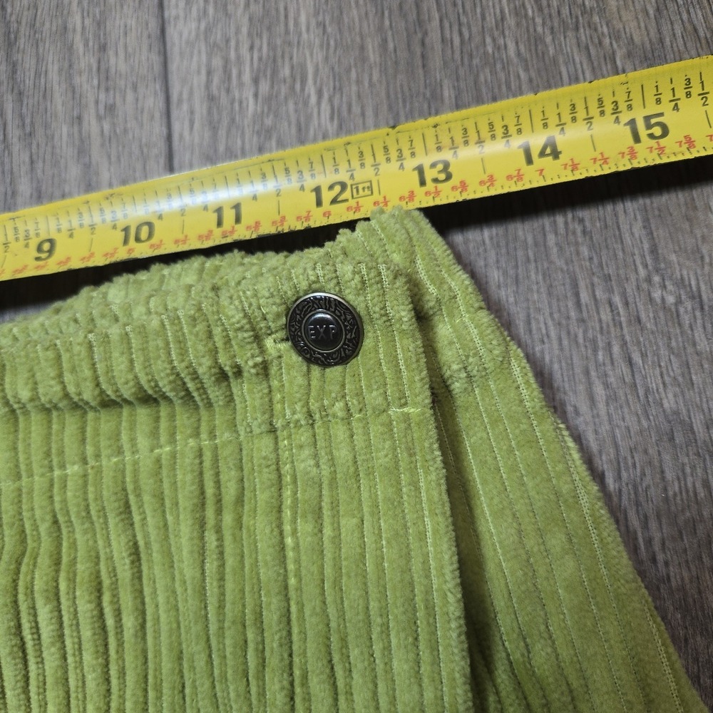 Vintage Express Lime Green Skirt NWT Size 5/6 MADE IN USA Wide Corduroy - Picture 4 of 7